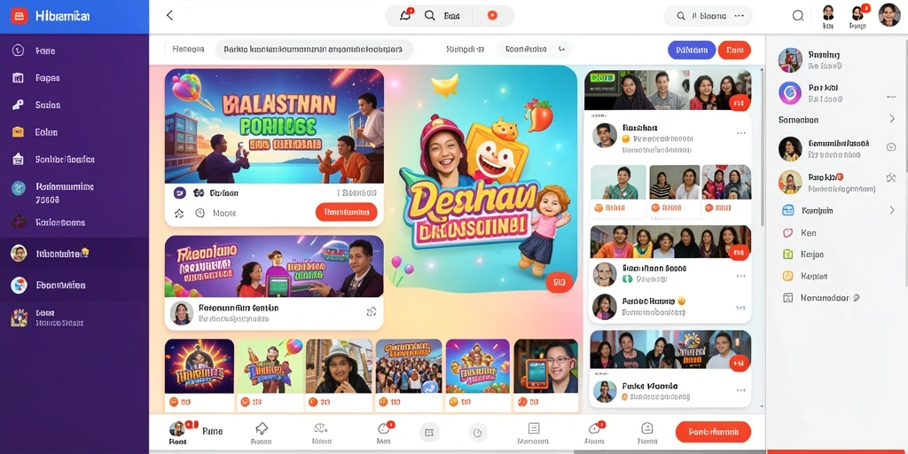 Fitur chat yang memungkinkan interaksi antar pemain.