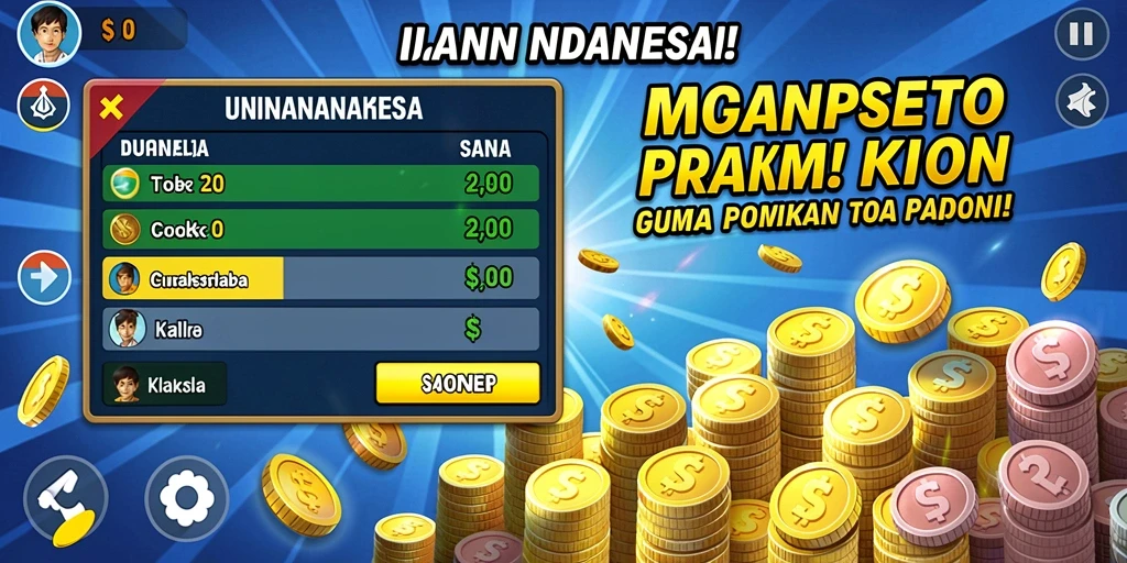 Pemandangan dunia game yang menakjubkan.