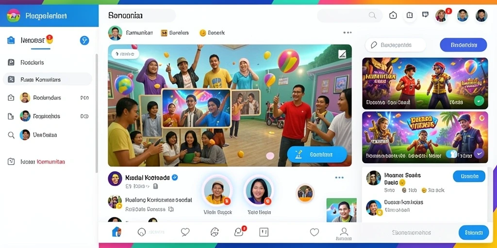 Screenshot dari komunitas yang aktif dalam forum.