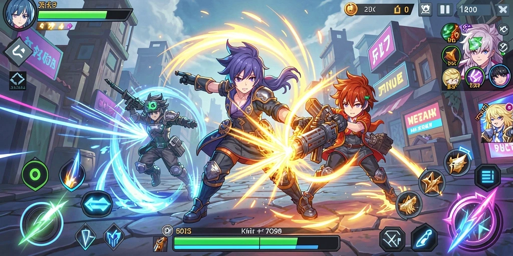 Contoh karakter dengan skin terbaru.