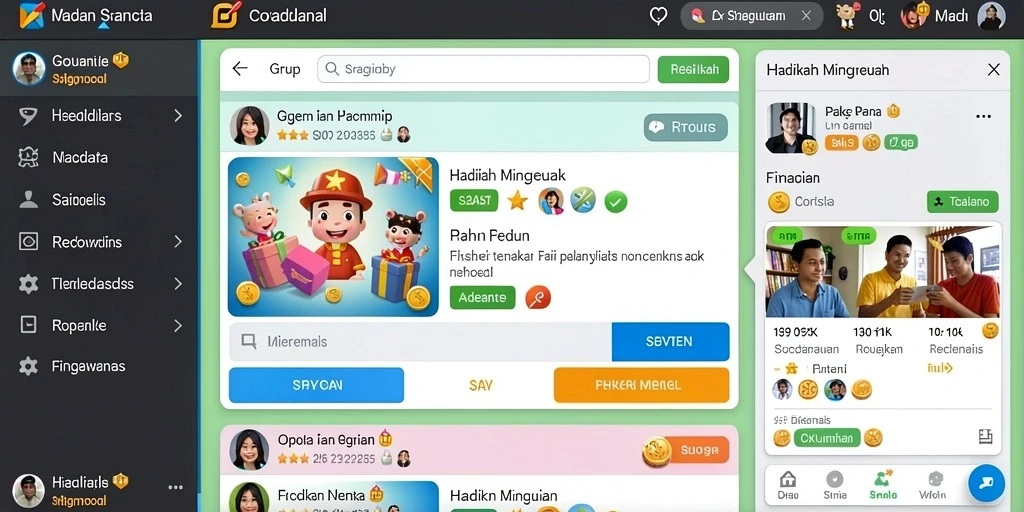 Desain meja poker yang elegan dan realistis.